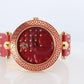 Genuine Versace Watch. VERSACE Vanitas XL Red Enamel Dial Rose Gold-tone.