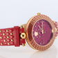 Genuine Versace Watch. VERSACE Vanitas XL Red Enamel Dial Rose Gold-tone.