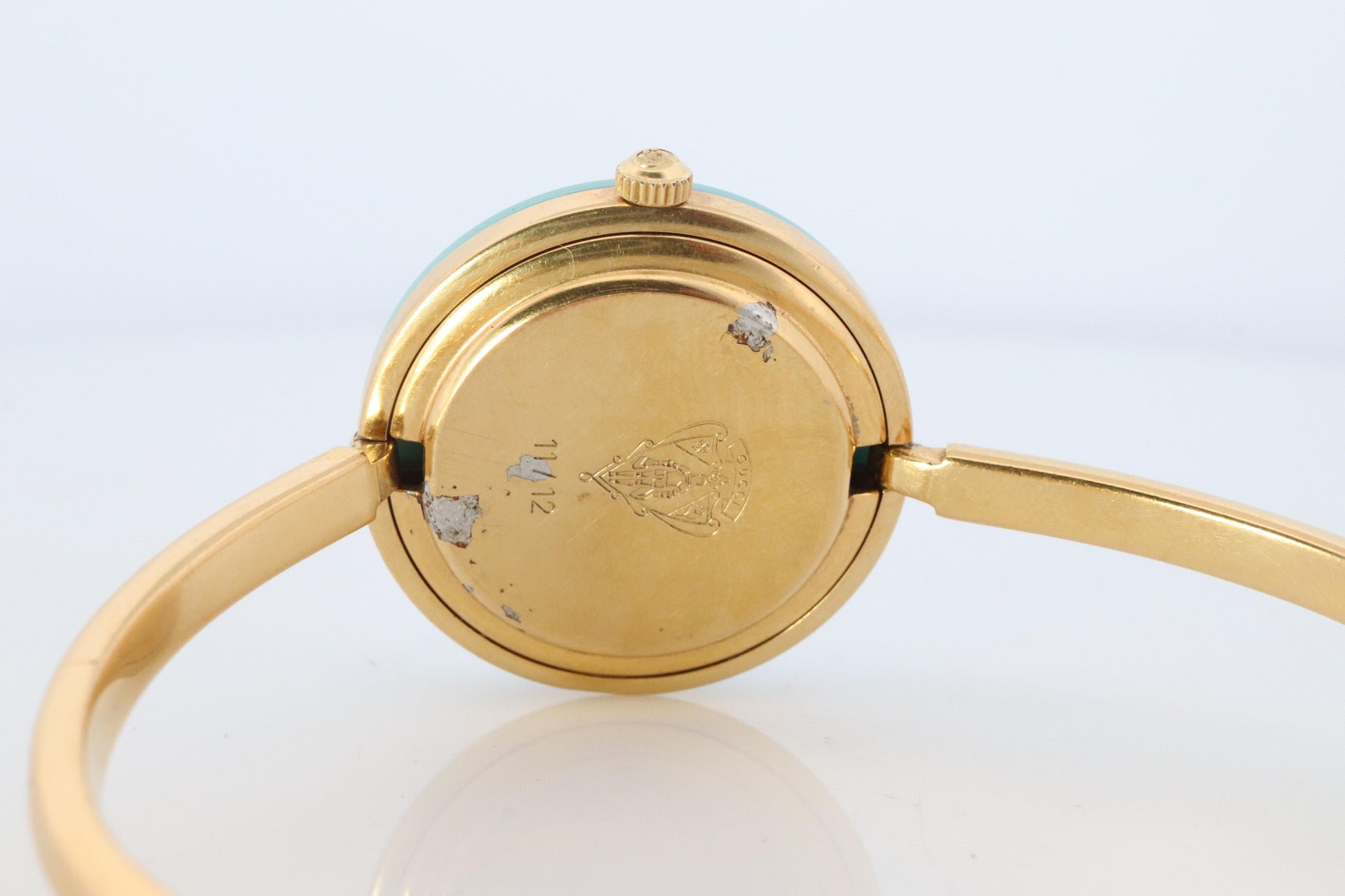 Vintage GUCCI Quartz 11/12  Watch. Gucci Ladies Bangle Interchange Bezel watch
