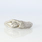 Carrera Y Carrera 18k Band. Carrera Y Carrera 750 White Gold  Adam Ring.