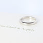 Preowned Van Cleef Arpels band. Genuine VCA PT950 Platinum Tendrement ring.