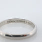 CARTIER Platinum Ring. Cartier Wedding Band 1895 2.5mm Band. Certificate