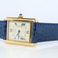 Must de Cartier Tank 2415 Watch. Vermeil ARGENT 925 Medium Tank