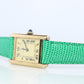 Must de Cartier Tank Manual Watch. Vermeil ARGENT 925 Small Windup Tank