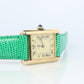 Must de Cartier Tank Manual Watch. Vermeil ARGENT 925 Small Windup Tank