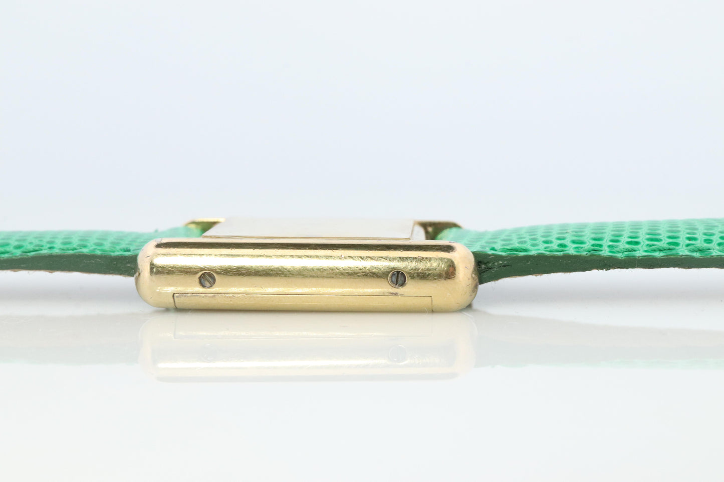 Must de Cartier Tank Manual Watch. Vermeil ARGENT 925 Small Windup Tank