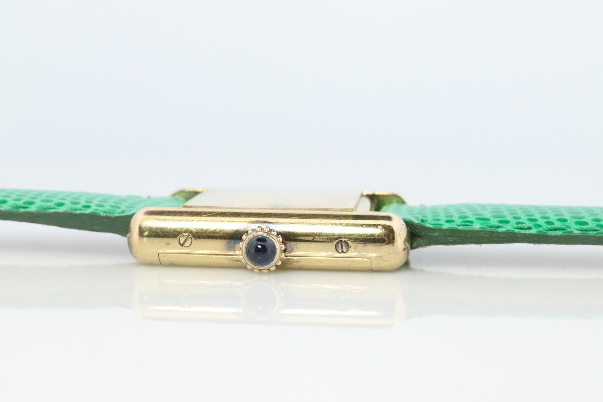 Must de Cartier Tank Manual Watch. Vermeil ARGENT 925 Small Windup Tank