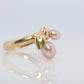 Mikimoto Ring. Vintage 18k Gold Mikimoto Pearl Cluster. Vines Grapes