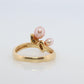 Mikimoto Ring. Vintage 18k Gold Mikimoto Pearl Cluster. Vines Grapes