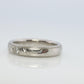 Mikimoto Milgrain Ring. Platinum Mikimoto Diamond Bezel Engraved PT950 Band