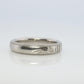 Mikimoto Milgrain Ring. Platinum Mikimoto Diamond Bezel Engraved PT950 Band