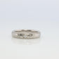 Mikimoto Milgrain Ring. Platinum Mikimoto Diamond Bezel Engraved PT950 Band