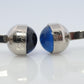 Cartier Santos Cufflinks Sterling Silver 925 Sapphire Cabochon Cartier Cufflinks