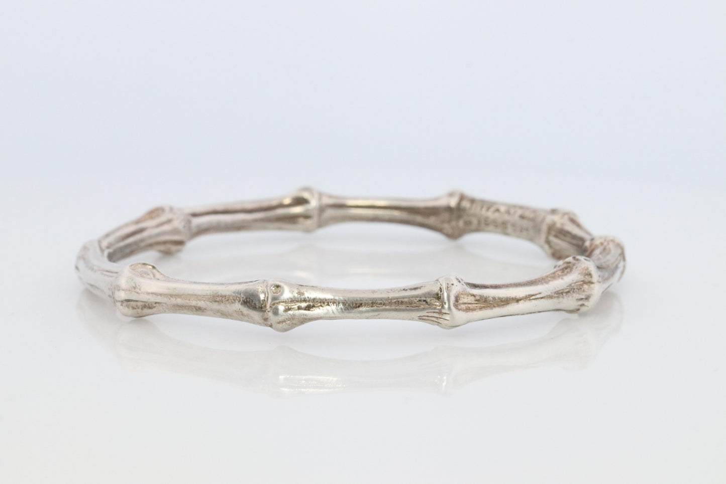 Tiffany & Co. Bracelet. BAMBOO 925 Sterling Silver Bangle 1996 Bracelet.