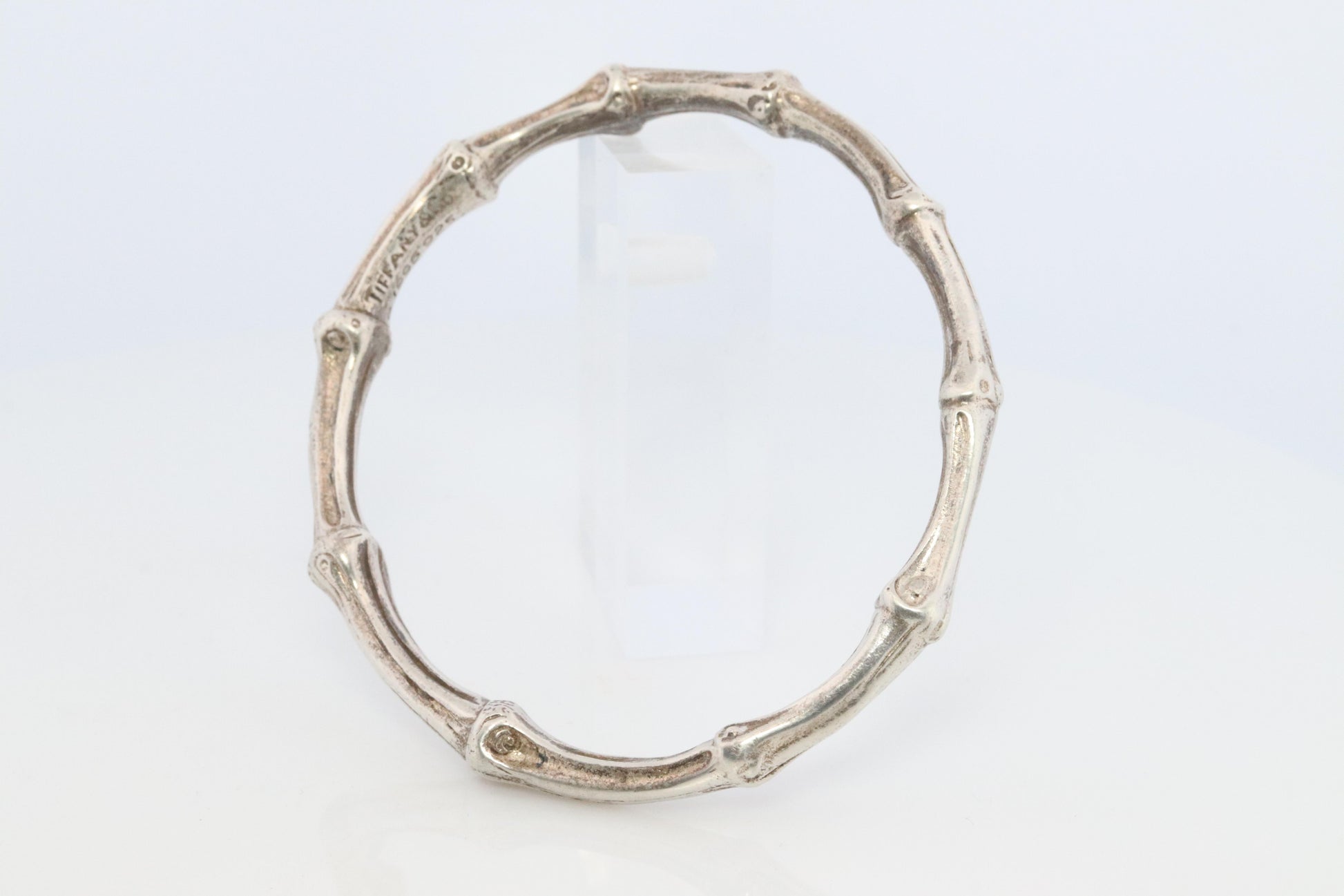Tiffany & Co. Bracelet. BAMBOO 925 Sterling Silver Bangle 1996 Bracelet.