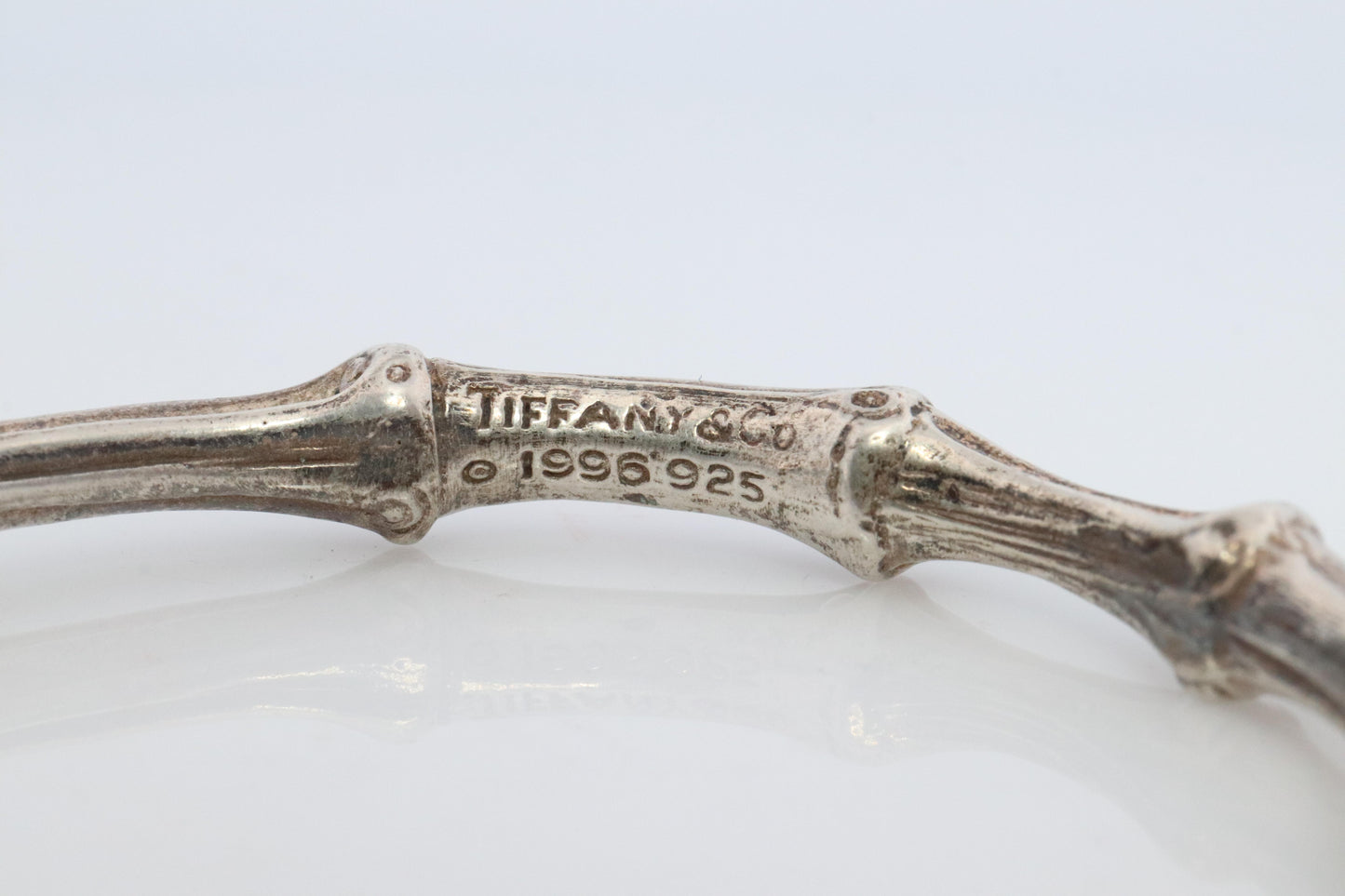 Tiffany & Co. Bracelet. BAMBOO 925 Sterling Silver Bangle 1996 Bracelet.