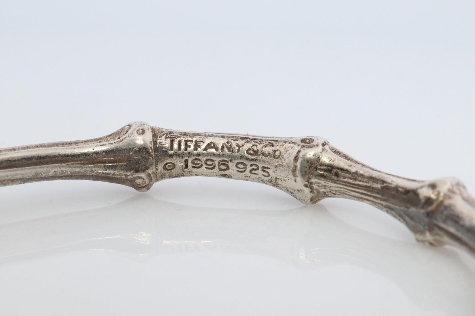 Tiffany & Co. Bracelet. BAMBOO 925 Sterling Silver Bangle 1996 Bracelet.