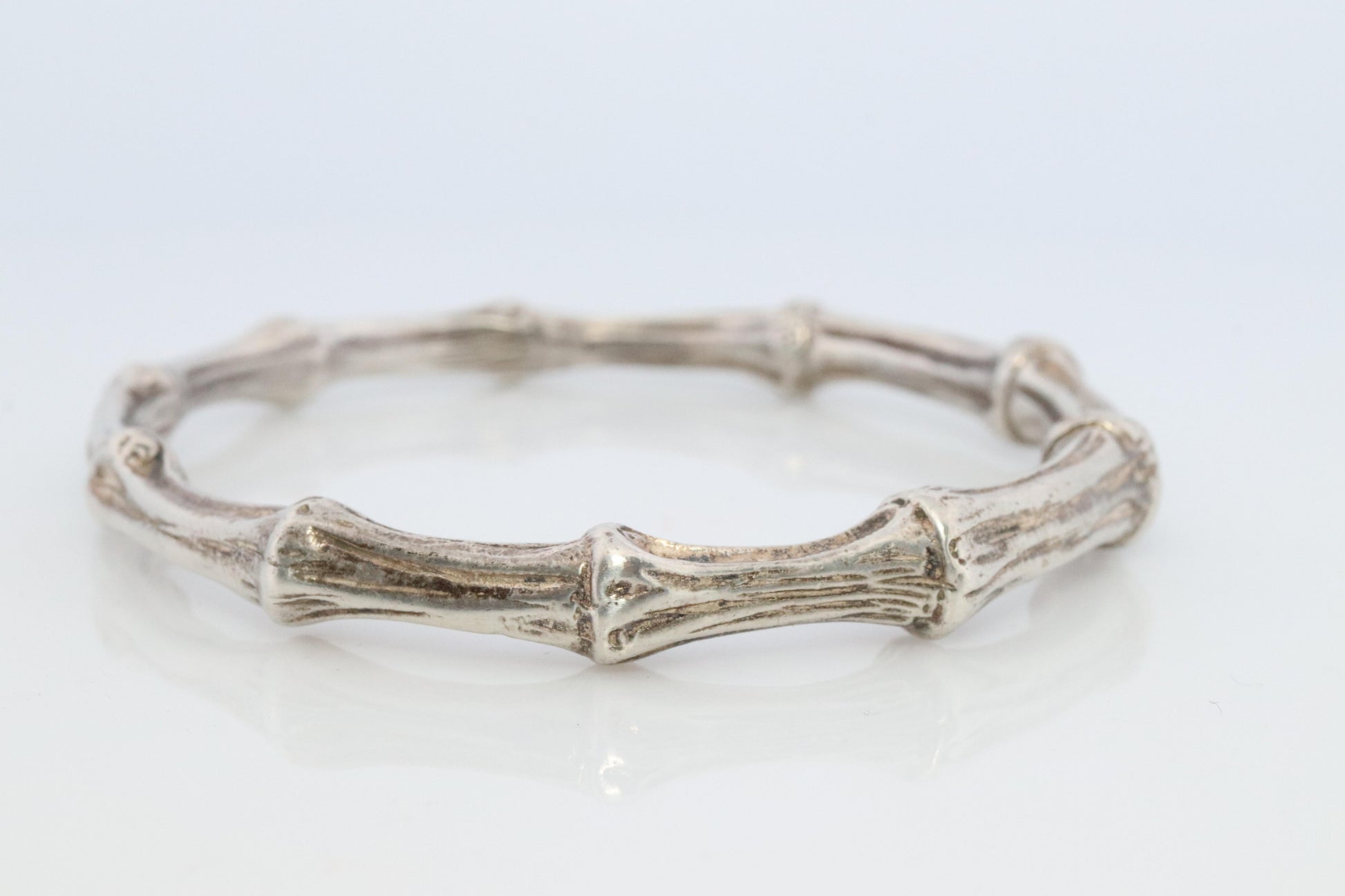 Tiffany & Co. Bracelet. BAMBOO 925 Sterling Silver Bangle 1996 Bracelet.