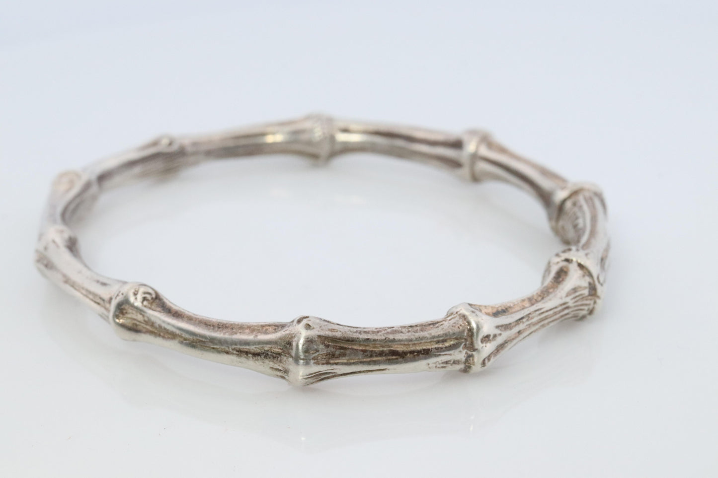 Tiffany & Co. Bracelet. BAMBOO 925 Sterling Silver Bangle 1996 Bracelet.