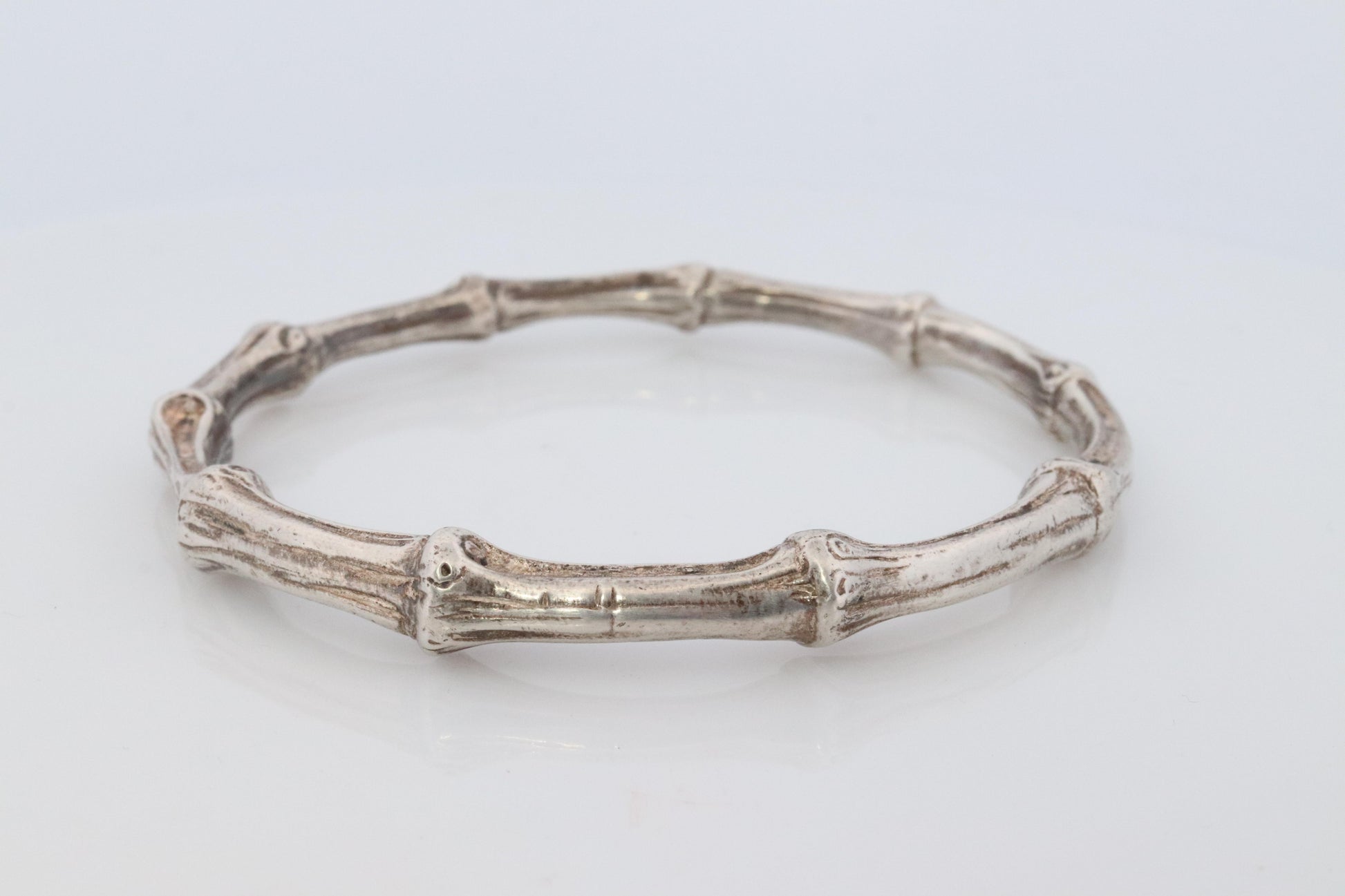 Tiffany & Co. Bracelet. BAMBOO 925 Sterling Silver Bangle 1996 Bracelet.