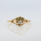 Mikimoto Ring. Vintage 18k Gold Mikimoto Dainty Diamond Ring.