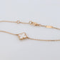 Van Cleef Arpels Alhambra Bracelet . Genuine VCA 18k YG Mother of Pearl Charm