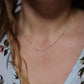 Tiffany Co Necklace Elsa Peretti Diamond by the Yard Solitaire 925 Sterling 1P