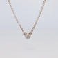 Tiffany Co Necklace Elsa Peretti Diamond by the Yard Solitaire 925 Sterling 1P