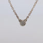Tiffany Co Necklace Elsa Peretti Diamond by the Yard Solitaire 925 Sterling 1P