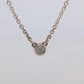 Tiffany Co Necklace Elsa Peretti Diamond by the Yard Solitaire 925 Sterling 1P