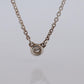 Tiffany Co Necklace Elsa Peretti Diamond by the Yard Solitaire 925 Sterling 1P