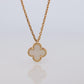 Van Cleef Arpels Alhambra Necklace . Genuine VCA 18k YG Sweet Shell Pendant