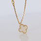 Van Cleef Arpels Alhambra Necklace . Genuine VCA 18k YG Sweet Shell Pendant