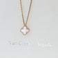 Van Cleef Arpels Alhambra Necklace . Genuine VCA 18k YG Sweet Shell Pendant