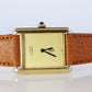 Vintage Must de Cartier Trinity Tank Watch. 925 Vermeil ARGENT Manual Tank.
