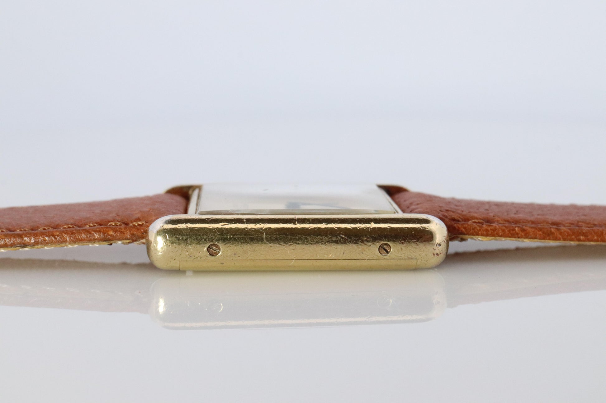 Vintage Must de Cartier Trinity Tank Watch. 925 Vermeil ARGENT Manual Tank.
