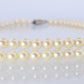 MIKIMOTO Sterling Silver Pearl Necklace. Mikimoto Double Strand Necklace