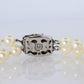 MIKIMOTO Sterling Silver Pearl Necklace. Mikimoto Double Strand Necklace