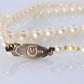 MIKIMOTO 10k Gold Pearl Necklace. Graduated  Pearl Strand 18in Necklace Mikimoto