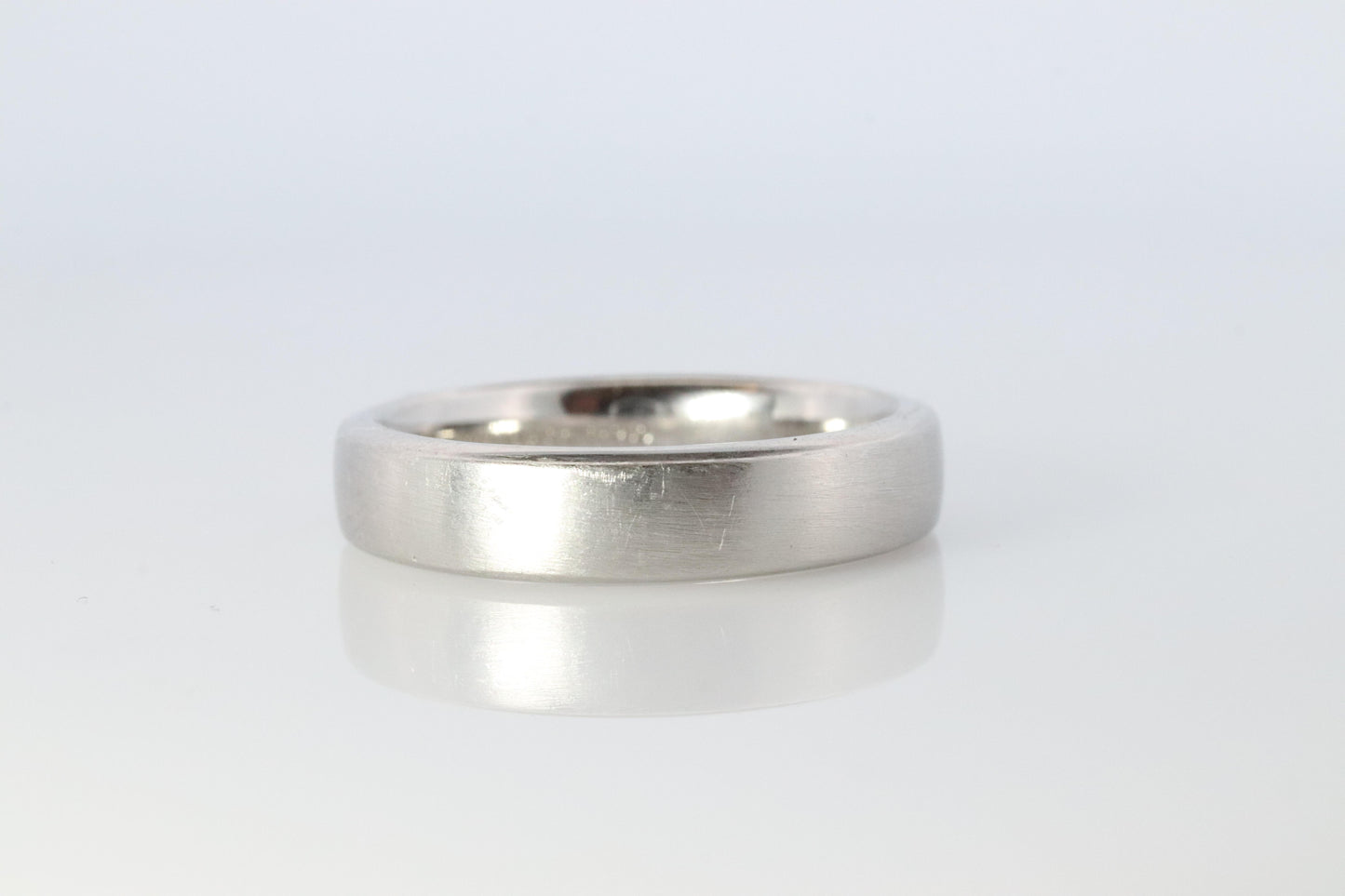 Tiffany and Co Authentic Ring. Charles Tiffany Setting Platinum Satin 5mm Band.