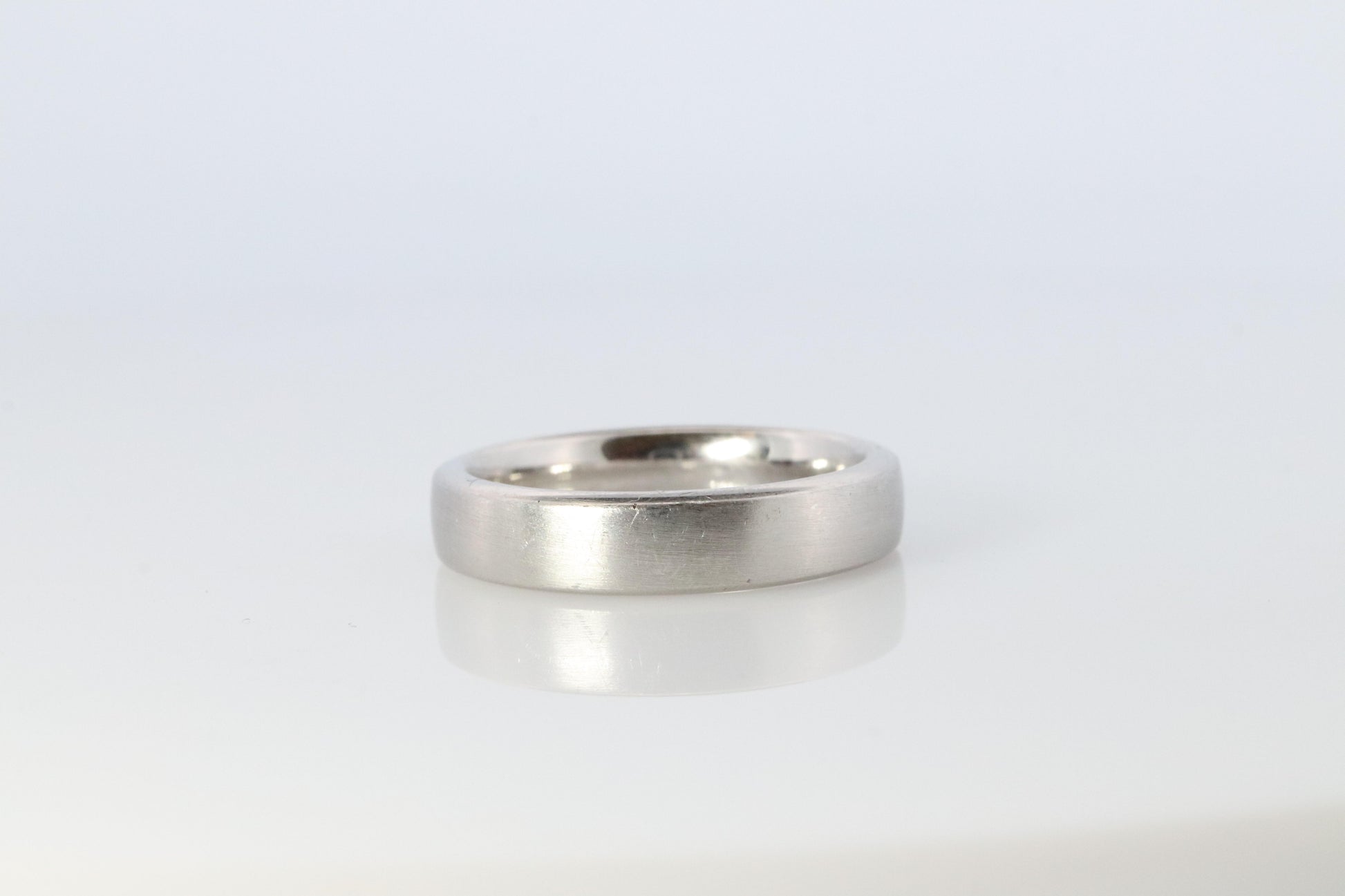Tiffany and Co Authentic Ring. Charles Tiffany Setting Platinum Satin 5mm Band.