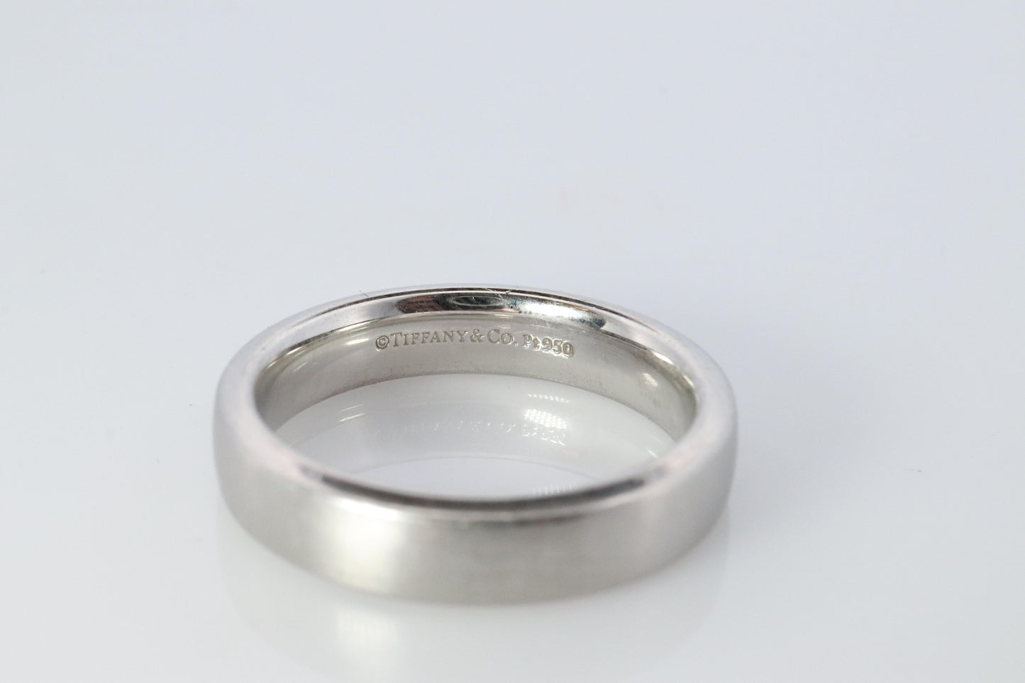 Tiffany and Co Authentic Ring. Charles Tiffany Setting Platinum Satin 5mm Band.