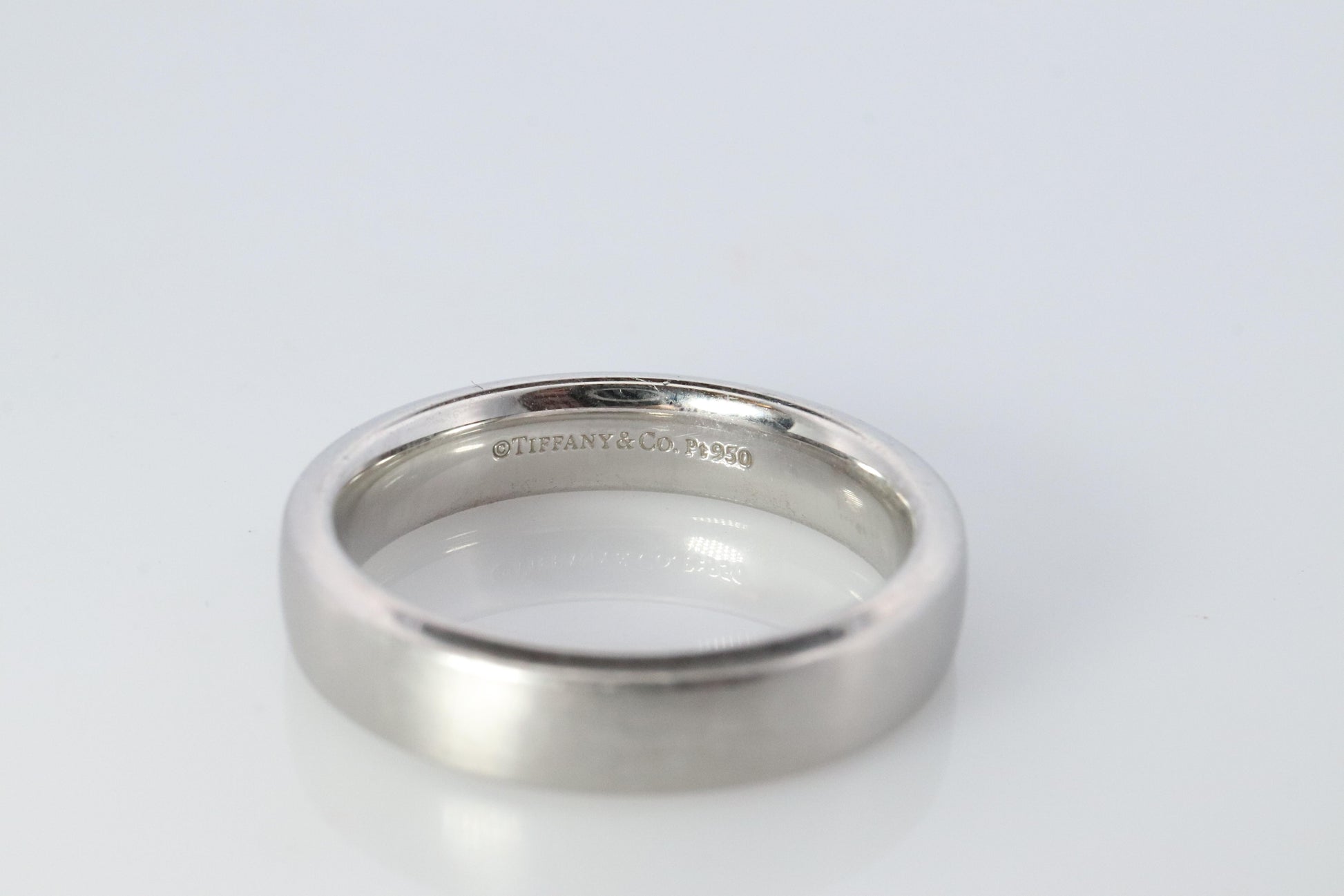Tiffany and Co Authentic Ring. Charles Tiffany Setting Platinum Satin 5mm Band.