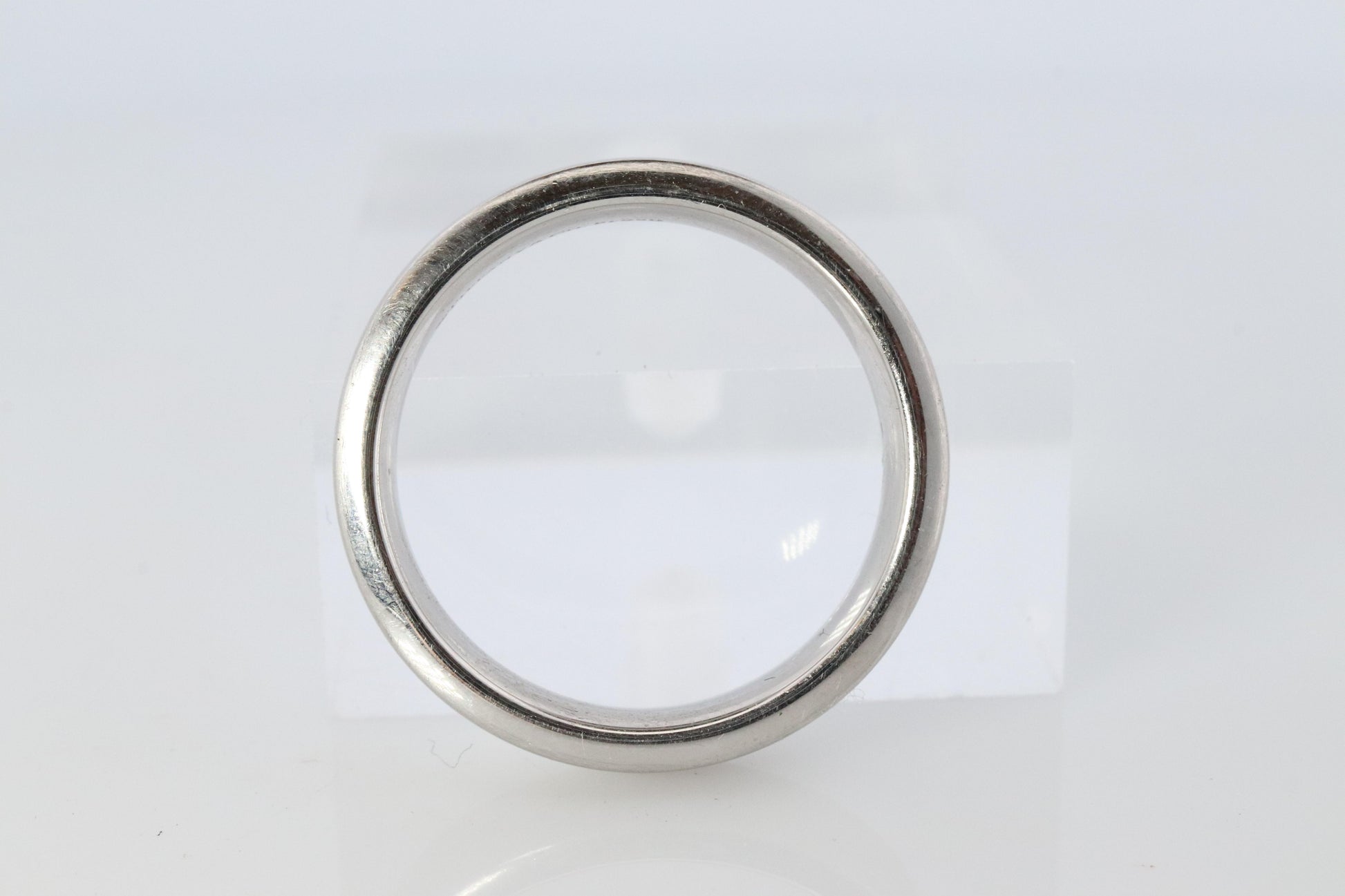 Tiffany and Co Authentic Ring. Charles Tiffany Setting Platinum Satin 5mm Band.