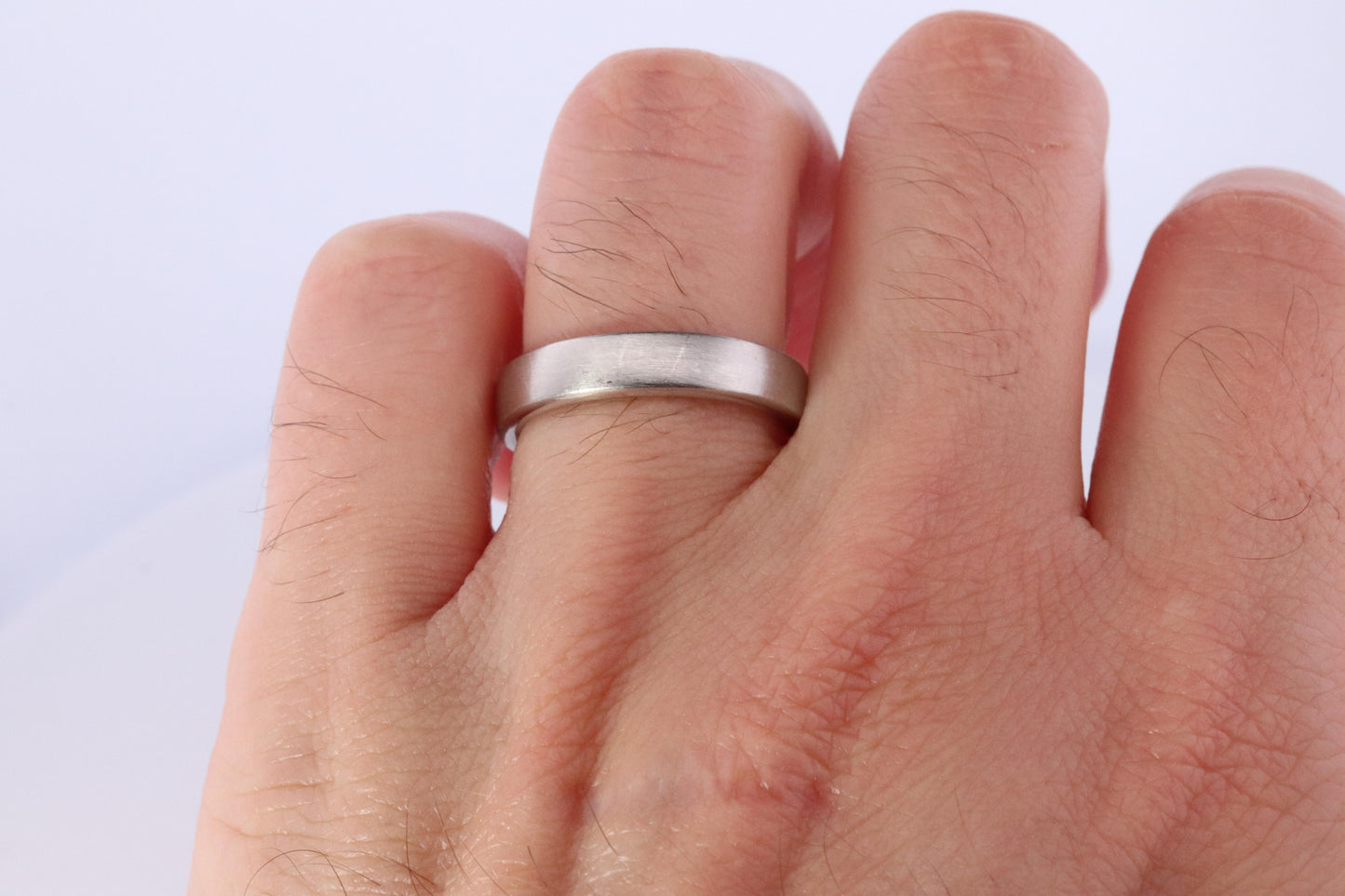 Tiffany and Co Authentic Ring. Charles Tiffany Setting Platinum Satin 5mm Band.