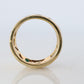 18k Confetti wide band. 2CTW Diamond Ruby Sapphire Emerald Scattered Cigar ring