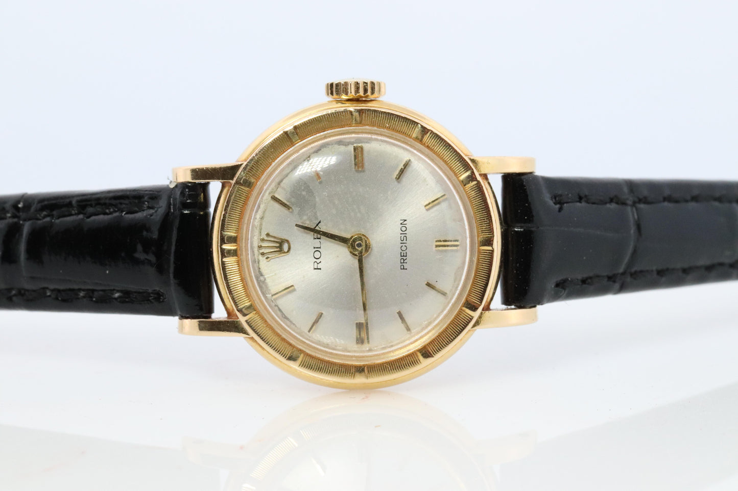 Genuine 18k Rolex Precision Watch. 18k Gold Ladies 2608 Rolex Manual Watch
