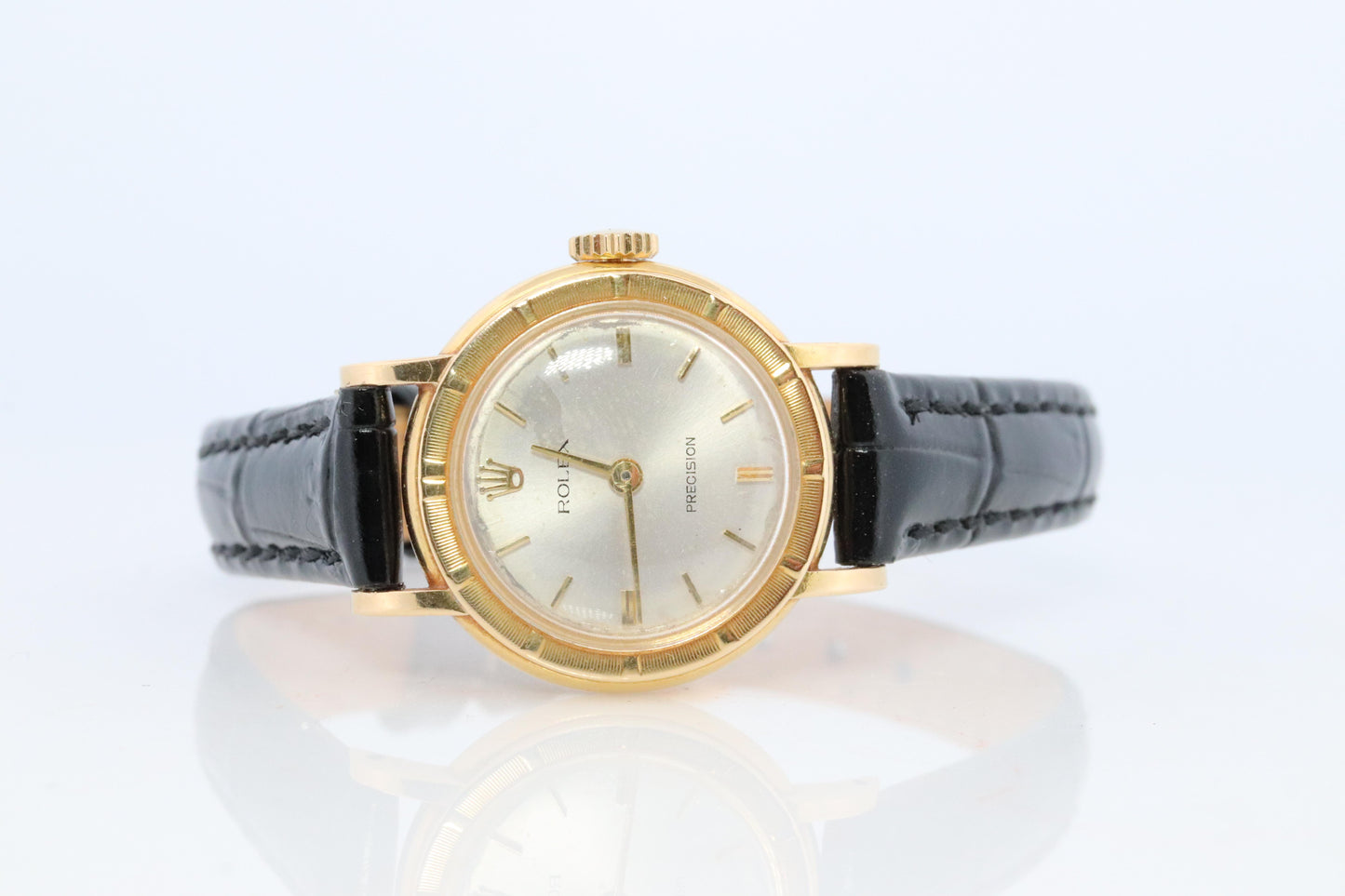 Genuine 18k Rolex Precision Watch. 18k Gold Ladies 2608 Rolex Manual Watch