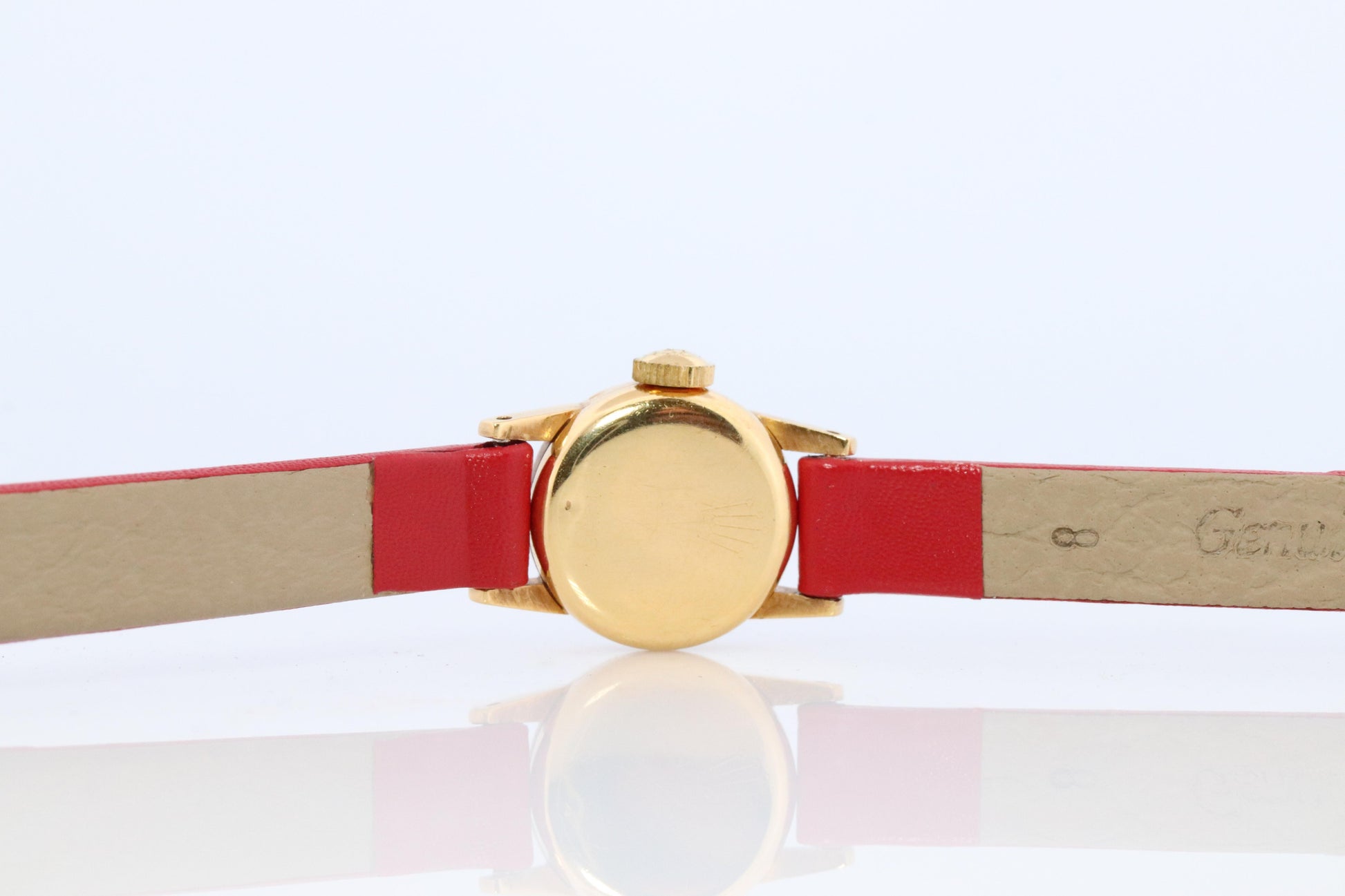 Genuine 18k Rolex Precision Watch. 18k YG Ladies 8648 Dainty 1940s Ladies Rolex
