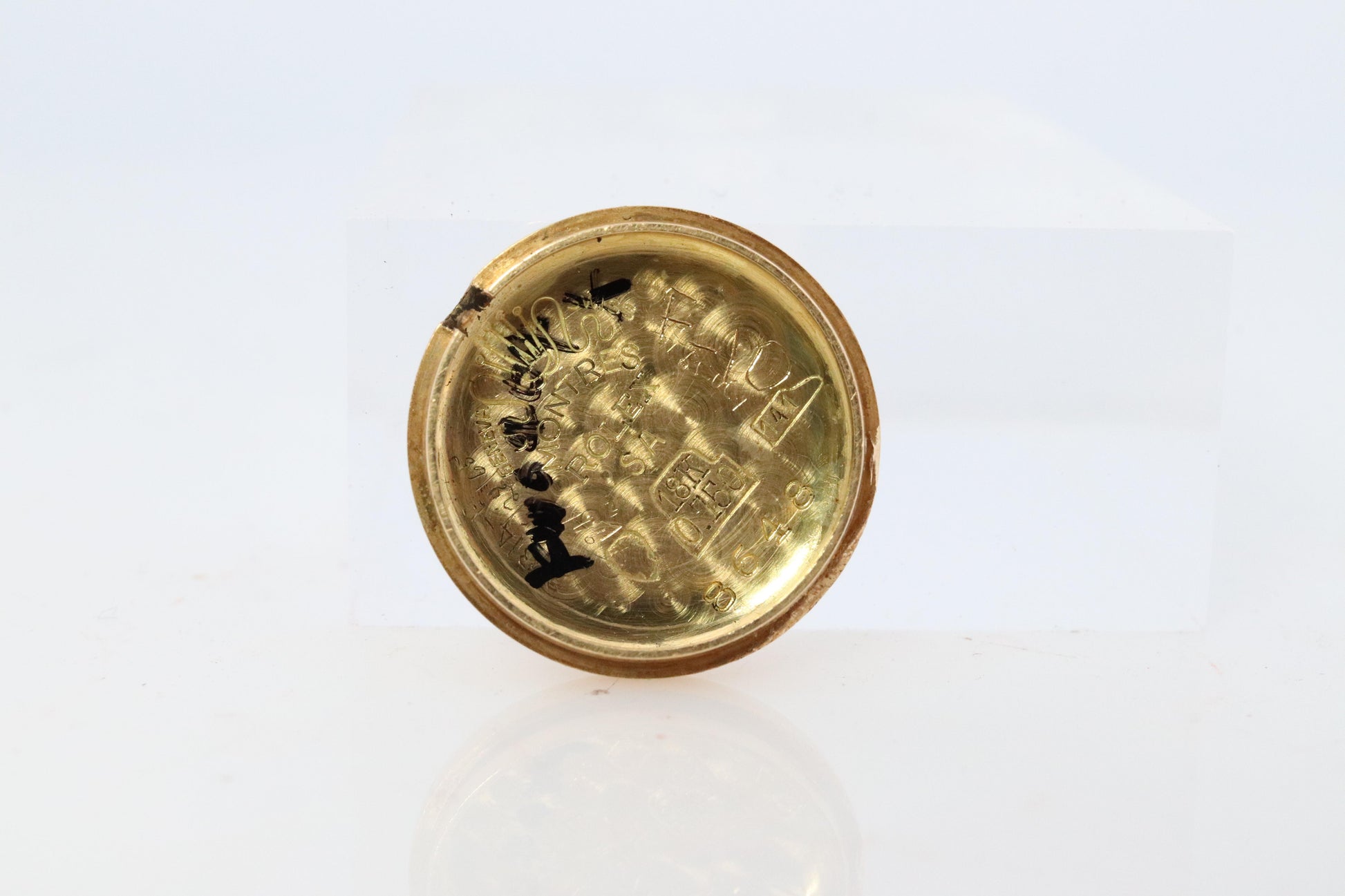 Genuine 18k Rolex Precision Watch. 18k YG Ladies 8648 Dainty 1940s Ladies Rolex